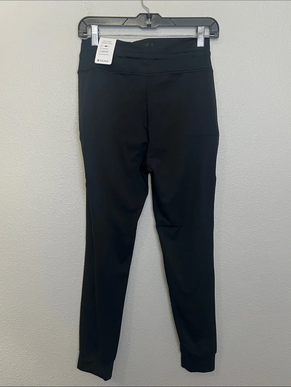 VS Pink Relay Knit Jogger Pants Black Size Medium NWT - Picture 3 of 9